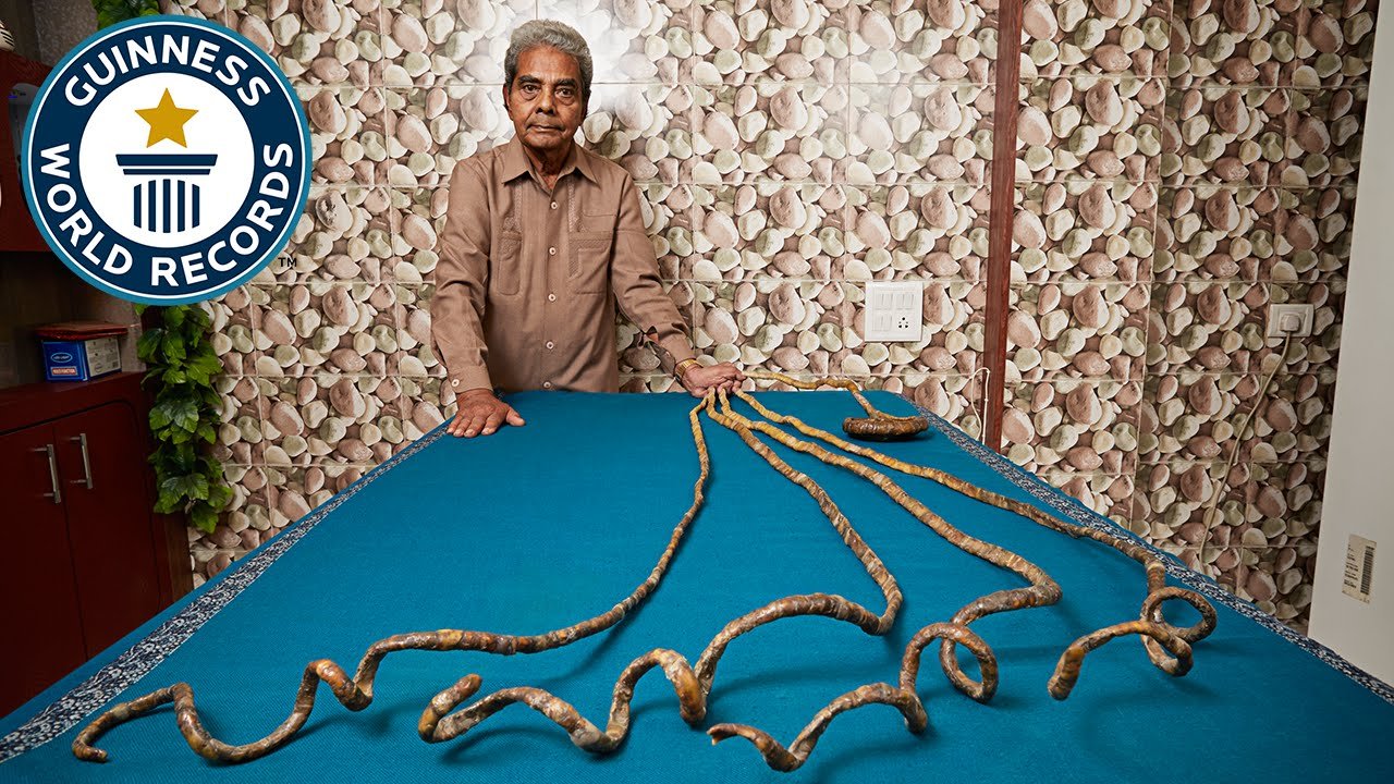 Longest fingernails on a single hand – ever,OMG-level World Record holders from India!-voxytalksy