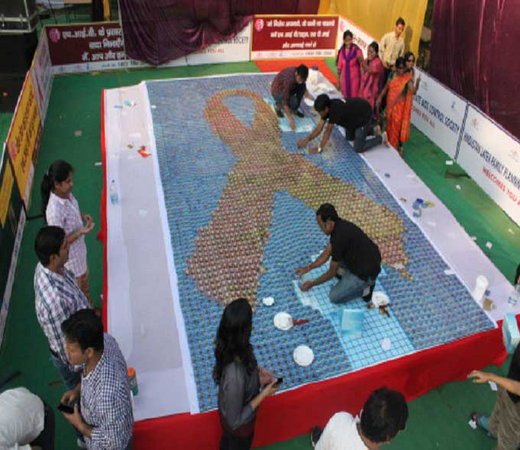 World’s largest condom mosaic, OMG-level World Record holders from India!-voxytalksy