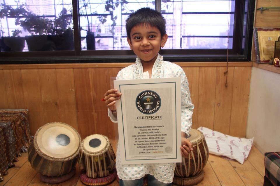 Youngest Tabla Performer, OMG-level World Record holders from India!-voxytalksy