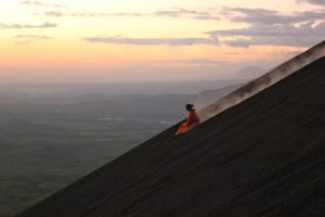 volcano boarding